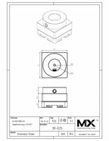 MaxxMacro (System 3R) Circle Holder Stainless 25MM Dia Round Stock print