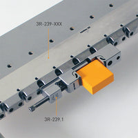 System 3R 3R-239-595.86 3Ruler 595mm Long HD with Support Tabs, Toe Clamps, End Clamps and Hardware EDM Tooling Warehouse