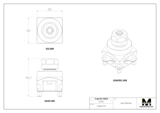 Maxx-ER (Erowa) 50 Stainless ER Collet Chuck ER20C 4