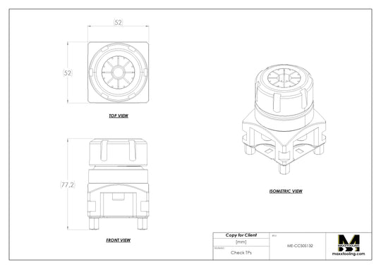 Maxx-ER (Erowa) 093999 50 Stainless ER Collet Chuck ER32C 4