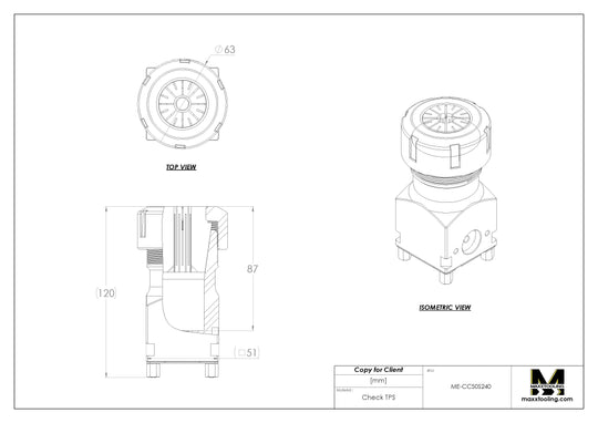 Maxx-ER 50 Stainless ER Long Collet Chuck ER40