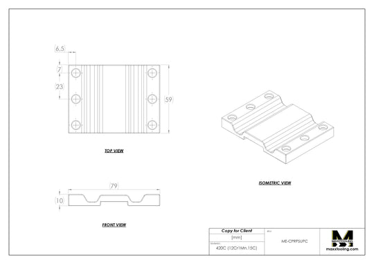 MaxxUPC (Erowa) UPC Stainless Centering Plate (Set of 4) 5