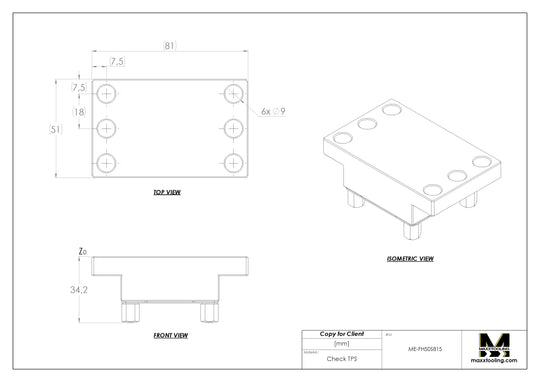 Maxx-ER 50 Stainless Flat Holder 81x51mm