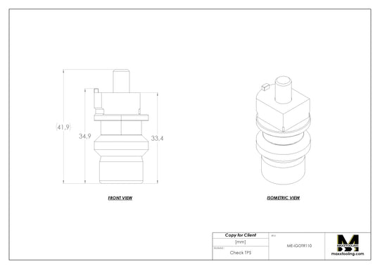 Maxx-ER (Erowa) 029098 Stainless Automatic Compact Combi Spigot With Flushing Through 5