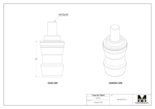 Maxx-ER (Erowa) 039200 Stainless Spigot MTS 5