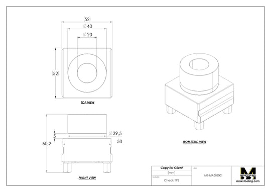 Maxx-ER (Erowa) 008617 50 Stainless Control Ruler Master 5