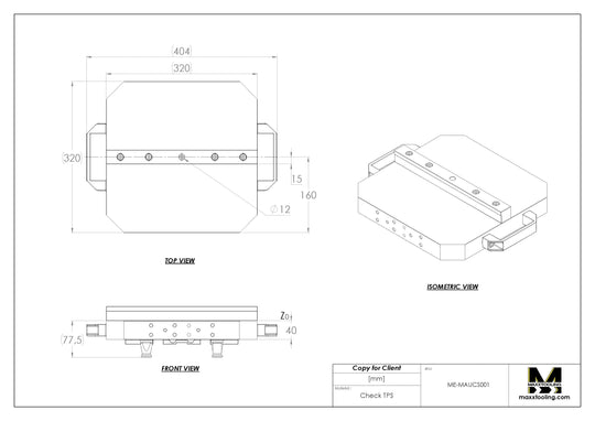 MaxxUPC (Erowa) 048377 UPC Stainless Check Ruler Master 5