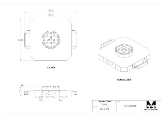 MaxxUPC UPC Stainless Pallet Manual Chuck