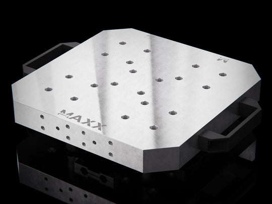 MaxxUPC (Erowa) 108155 UPC Aluminum Pitch 52 Pallet for Vise LANG 1