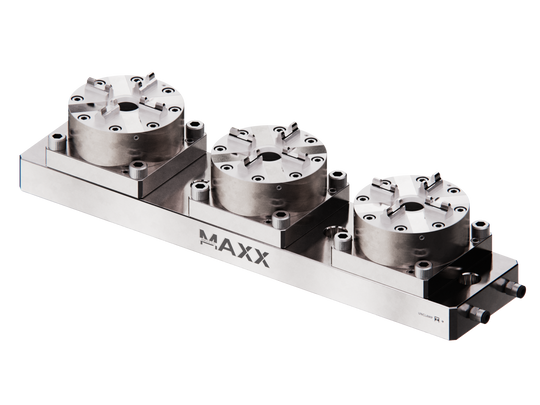 Maxx-ER 100 P Stainless Multi 3 Pneumatic Chuck Precision Rail