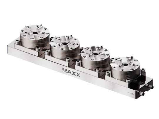 Maxx-ER 100 P Stainless Multi 4 Pneumatic Chuck Precision Rail