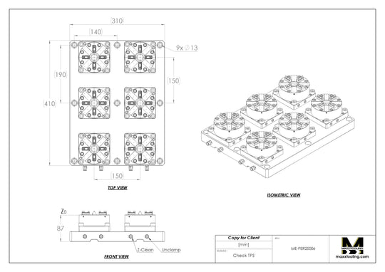 Maxx-ER 100 P Stainless Multi 6 Pneumatic Chuck System