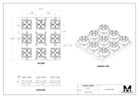Maxx-ER (Erowa) 100 P Stainless Multi 9 Pneumatic Chuck System 5