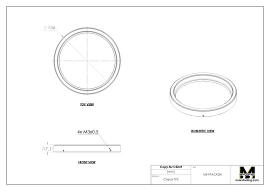 Maxx-ER (Erowa) 115722 Aluminum PowerChuck Spare Part Integrated Sealing Ring 5