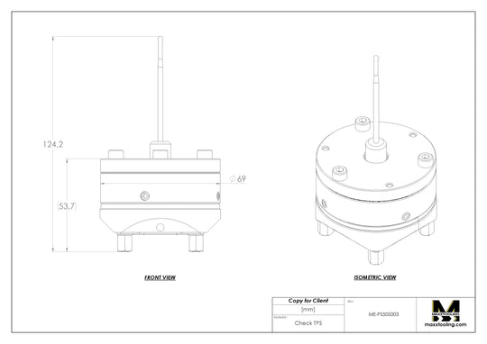 Maxx-ER (Erowa) 50 Stainless Spring Loaded Centering Sensor Probe 3mm Tip 5