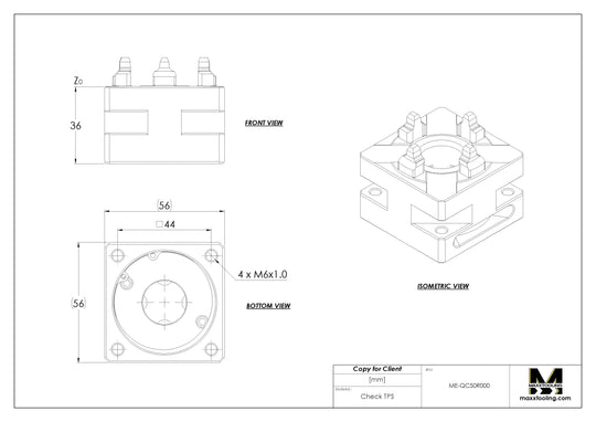 Maxx-ER (Erowa) 034387 50 Stainless Manual QuickChuck Chuck Rust Proof 4