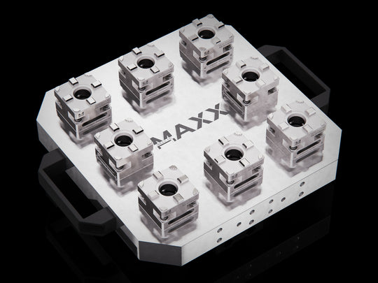 MaxxUPC (Erowa) UPC Aluminum Multi 8 Manual Quick Chuck Adapter to MaxxMacro 3