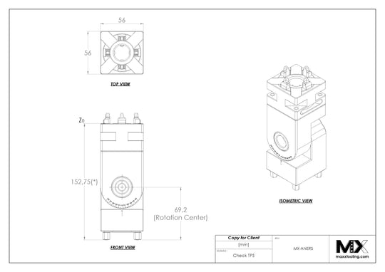 Maxx-ER (Erowa) 028471 50 Stainless Manual QuickChuck Chuck Variable Angle 4