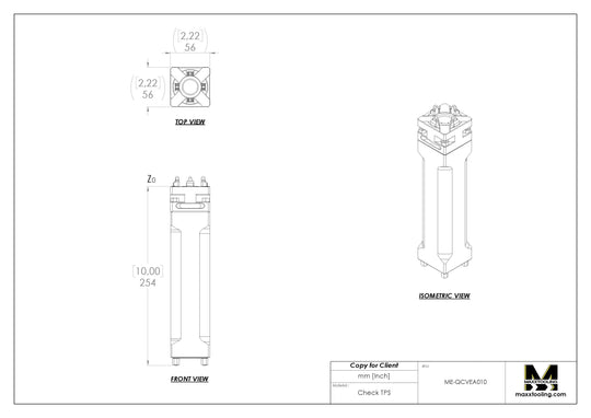 Maxx-ER (Erowa) 50 Aluminum Manual QuickChuck Vertical Extension 10" 5