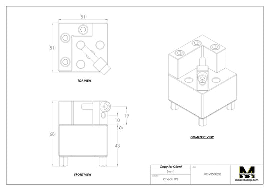 Maxx-ER (Erowa) 008458 50 Stainless V-Block Holder Vise Rust Proof 4