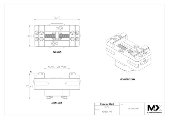 Maxx-ER 100 Stainless Self Centering Vise 80x120mm
