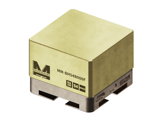 MaxxMacro 54 Brass Full Blank Electrode Holder EDM Tooling Warehouse