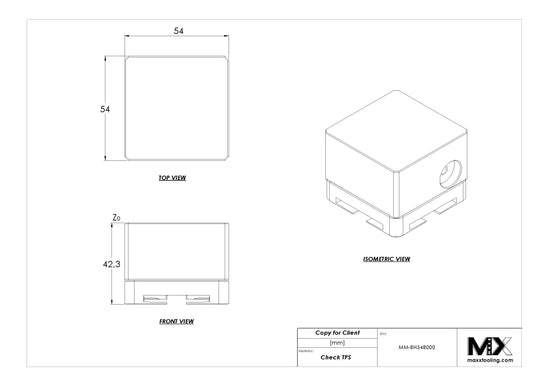 MaxxMacro (System 3R) 54 Brass Blank Electrode Holder 4