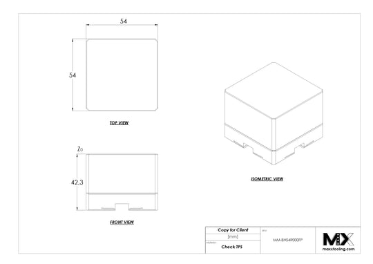 MaxxMacro (System 3R) 54 Stainless 440C Full Blank Electrode Holder Performance 4