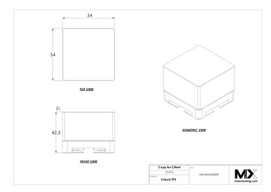 MaxxMacro (System 3R) 54 Stainless Full Blank Electrode Holder 4