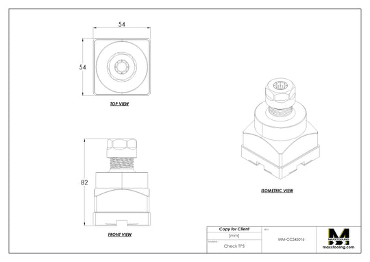 MaxxMacro 54 Stainless 659.16-P ER Collet Chuck ER16