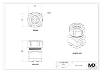 MaxxMacro (System 3R) 54 ER Collet Chuck ER40 5