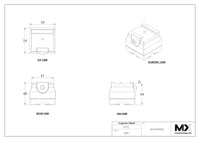 MaxxMacro (System 3R) 54 Stainless Dovetail Holder 35mm 5