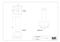 MaxxMacro (System 3R) 54 Stainless Control Rod Master Checking Pin 5