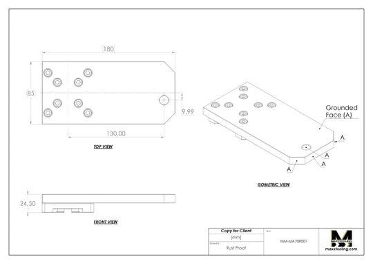 MaxxMacro (System 3R) 70 Stainless Control Ruler Master WEDM 5