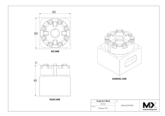 MaxxMacro 54 Manual Chuck with Mounting Plate CNC Manual EDM Tooling Warehouse