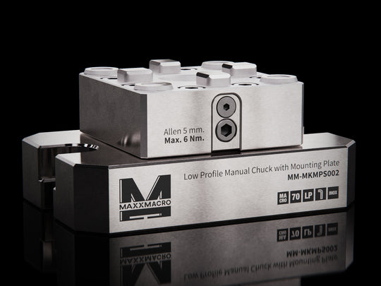 MaxxMacro (System 3R) 70 Low Profile Manual Chuck with Mounting Plate 2