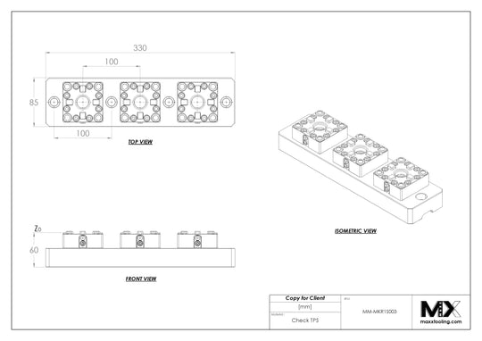 MaxxMacro 70 Multi 3 Manual Chuck Precision Rail
