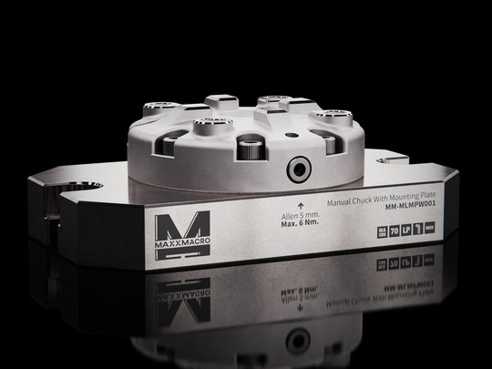 MaxxMacro (System 3R) 70 Low Profile Manual Chuck 60028 with Mounting Plate 2