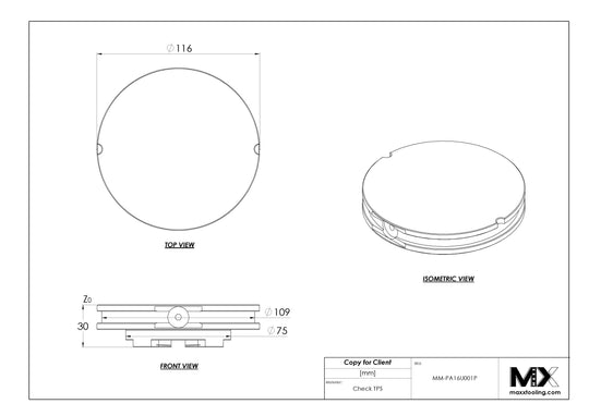 MaxxMacro (System 3R) 116 Stainless Unhardened Pallet with 75 Pallet Performance 5