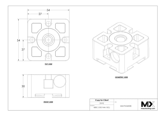 MaxxMacro (System 3R) 54 Stainless 30mm Spacer Pallet 5