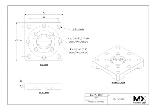 MaxxMacro (System 3R) 70 Stainless Performance Rust Proof Pallet with 6mm Dowels 5