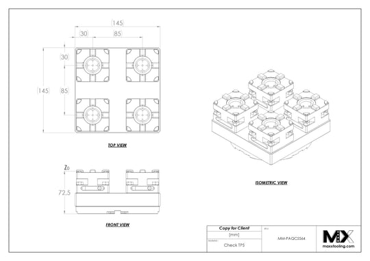 MaxxMagnum (System 3R) 156 Pallet with MaxxMacro (System 3R) 54 Chuck Multi 4 QuickChuck 5