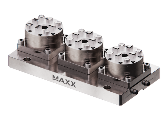 MaxxMacro (System 3R) 70 Multi 3 Pneumatic Chuck 6001030 Precision Rail 0