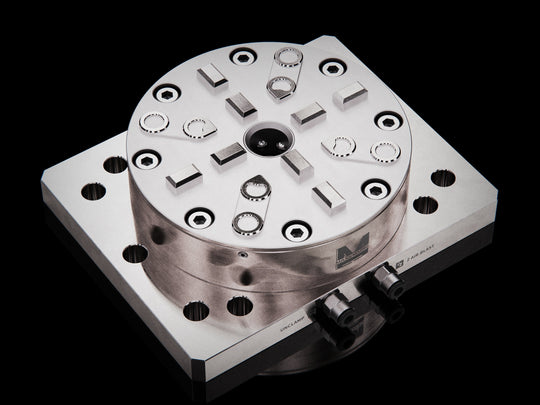 MaxxMagnum (System 3R) Pneumatic Chuck Manual Short Drawbar with Mounting Plate 680245 3