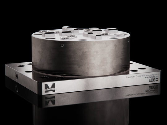 MaxxMagnum (System 3R) Pneumatic Chuck Automatic Long Drawbar with Mounting Plate 680103 2