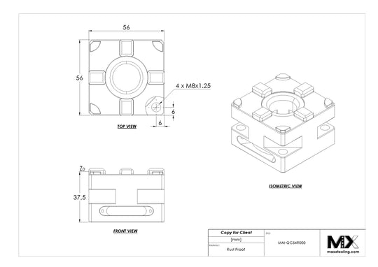 MaxxMacro (System 3R) 54 Stainless Manual QuickChuck Chuck Rust Proof WEDM 5