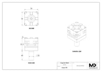 MaxxMacro (System 3R) 54 Manual QuickChuck Chuck with 20mm Lathe Round Connection Rod 5