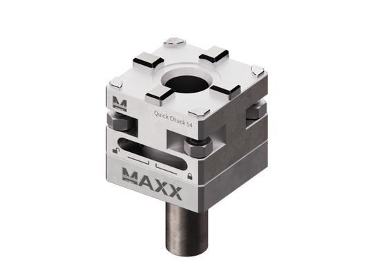 MaxxMacro 54 Manual Quick Chuck WEDM Rust Proof with 20mm Lathe Round Connection Rod EDM Tooling Warehouse