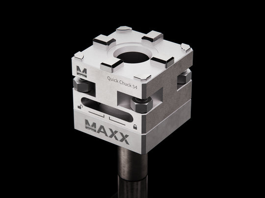 MaxxMacro 54 Manual Quick Chuck WEDM Rust Proof with 20mm Lathe Round Connection Rod EDM Tooling Warehouse