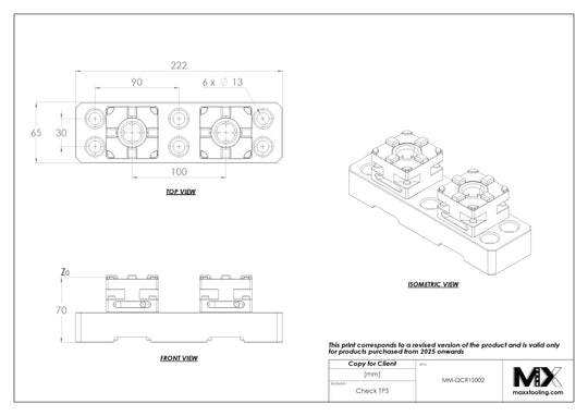 MaxxMacro 54 Multi 2 QuickChuck Precision Rail EDM Tooling Warehouse